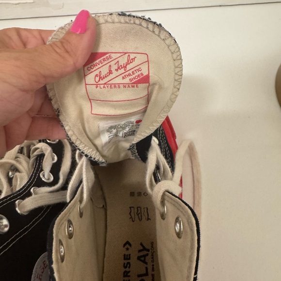 COMME des GARCONS PLAY Converse Red Sole high top women’s 6 - Picture 5 of 14